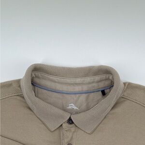 Tommy Bahama Khaki Textured Polo